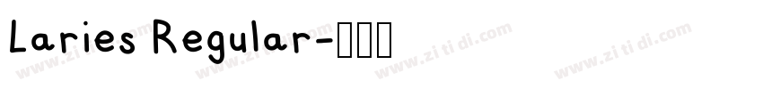 Laries Regular字体转换